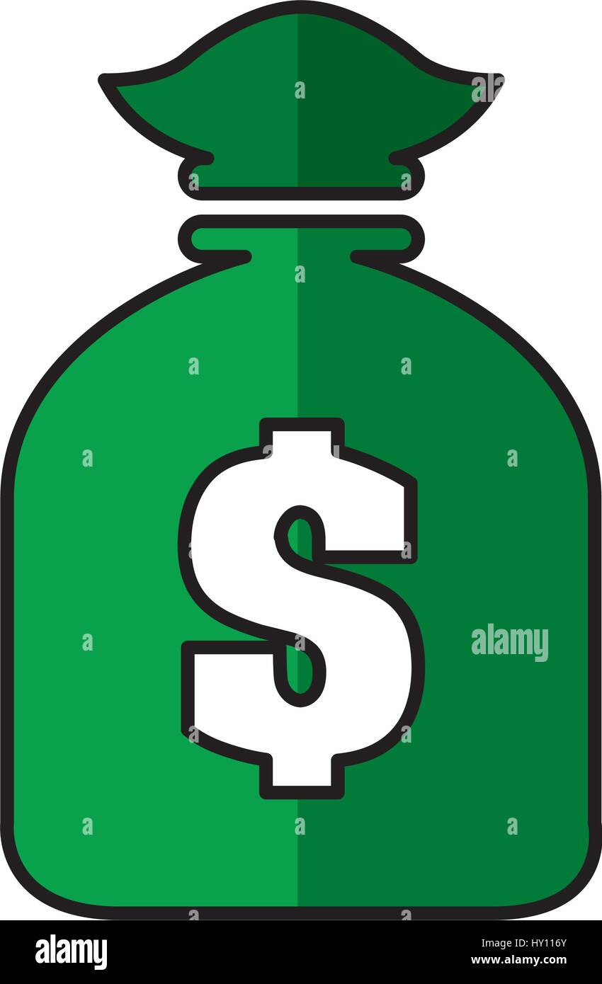 money bag isolated icon Stock Vector Image & Art - Alamy