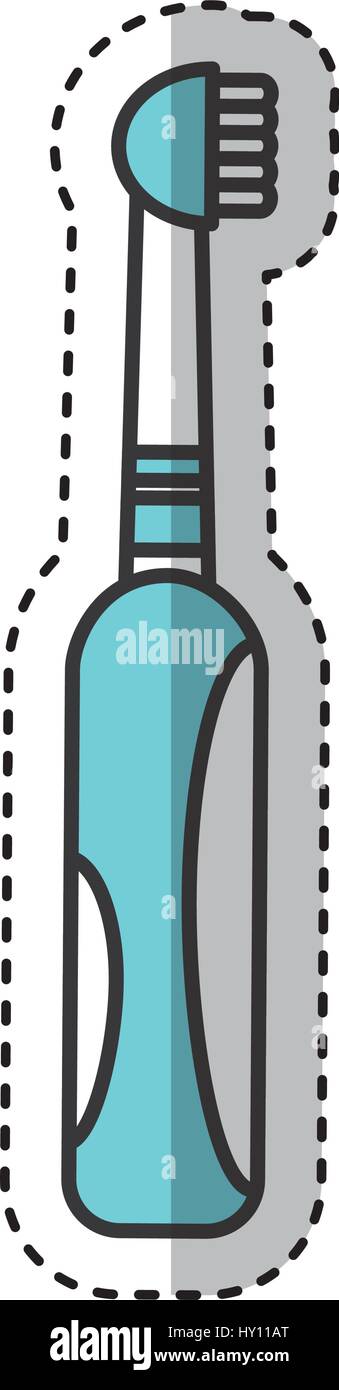 electric toothbrush dental isolated icon Stock Vector Image & Art - Alamy