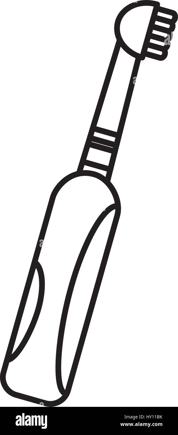 electric toothbrush dental isolated icon Stock Vector Image & Art - Alamy