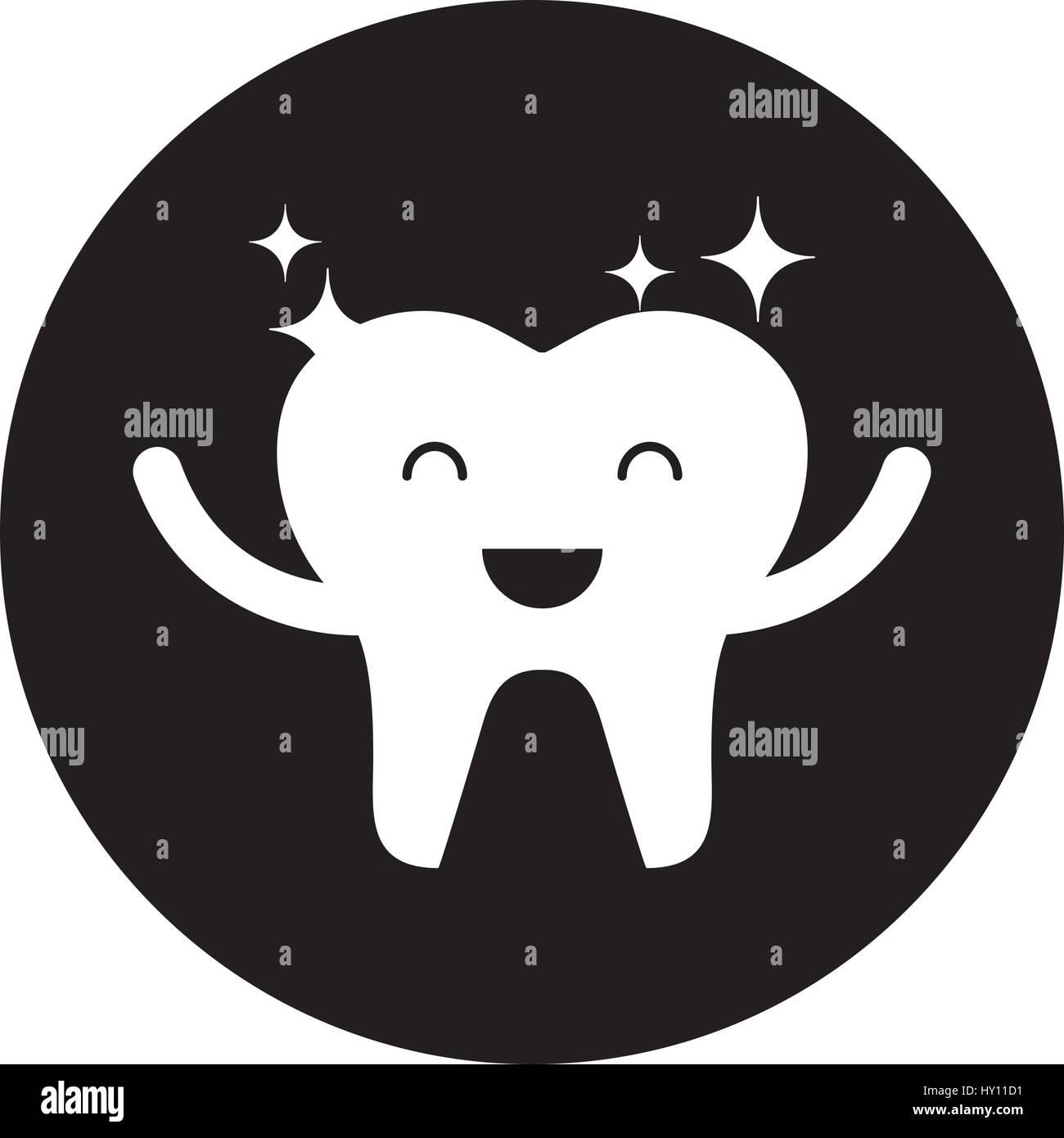 happy healthy tooth character icon Stock Vector Image & Art - Alamy