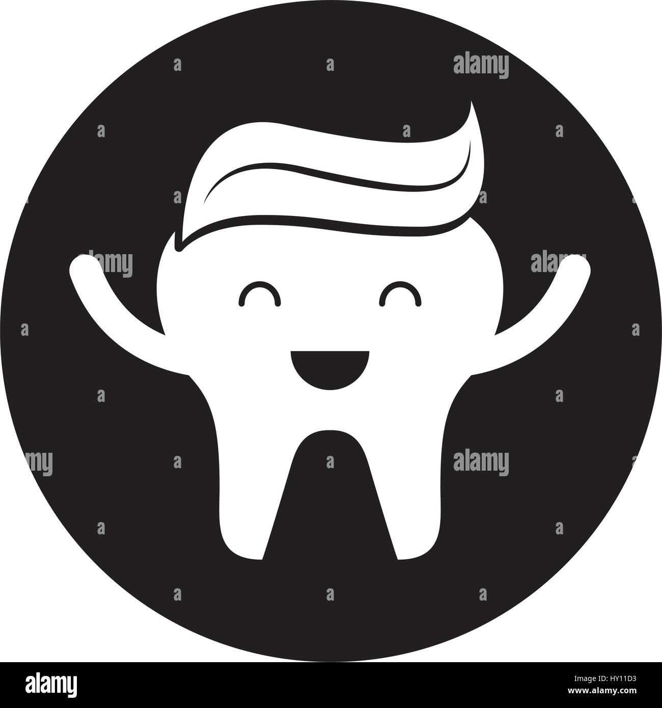 tooth with toothpaste character icon Stock Vector Image & Art - Alamy