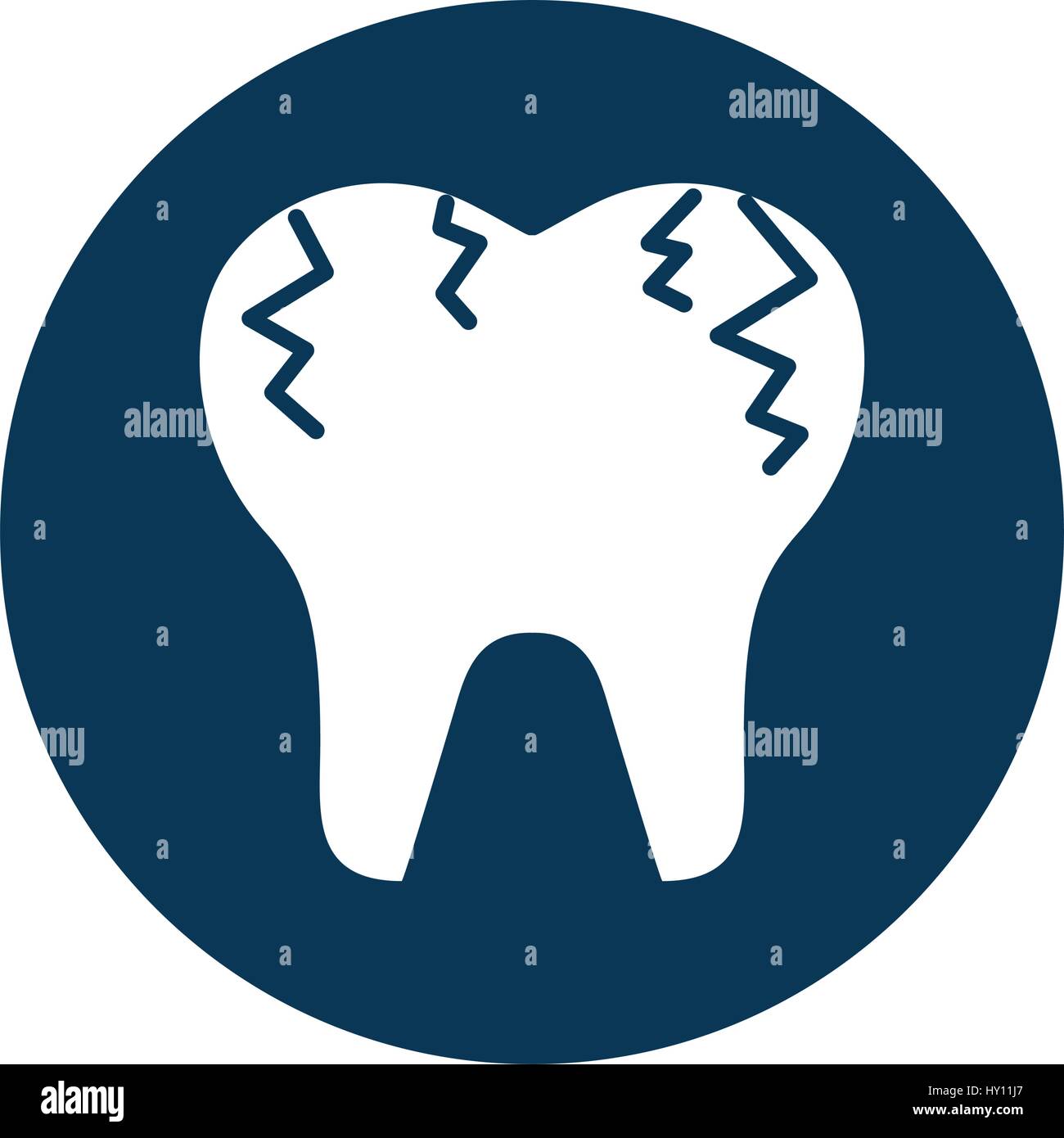 broken tooth isolated icon Stock Vector Image & Art - Alamy