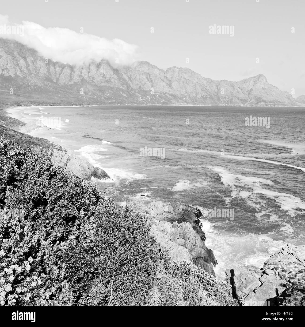 South africa beach aerial Black and White Stock Photos & Images - Alamy