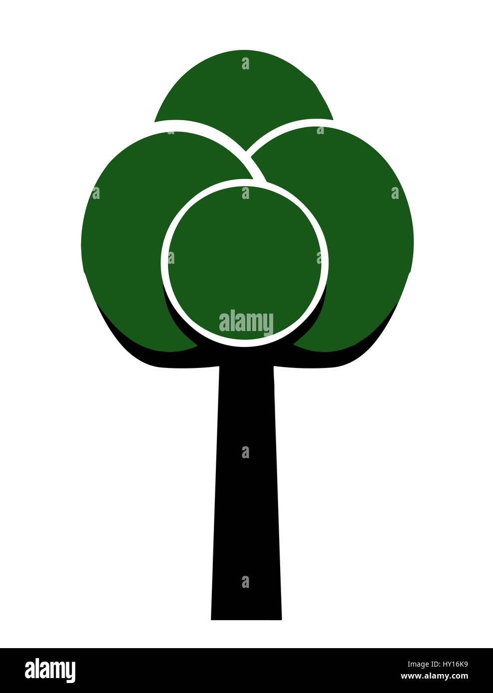 green tree vector - ecology concept Stock Vector Image & Art - Alamy