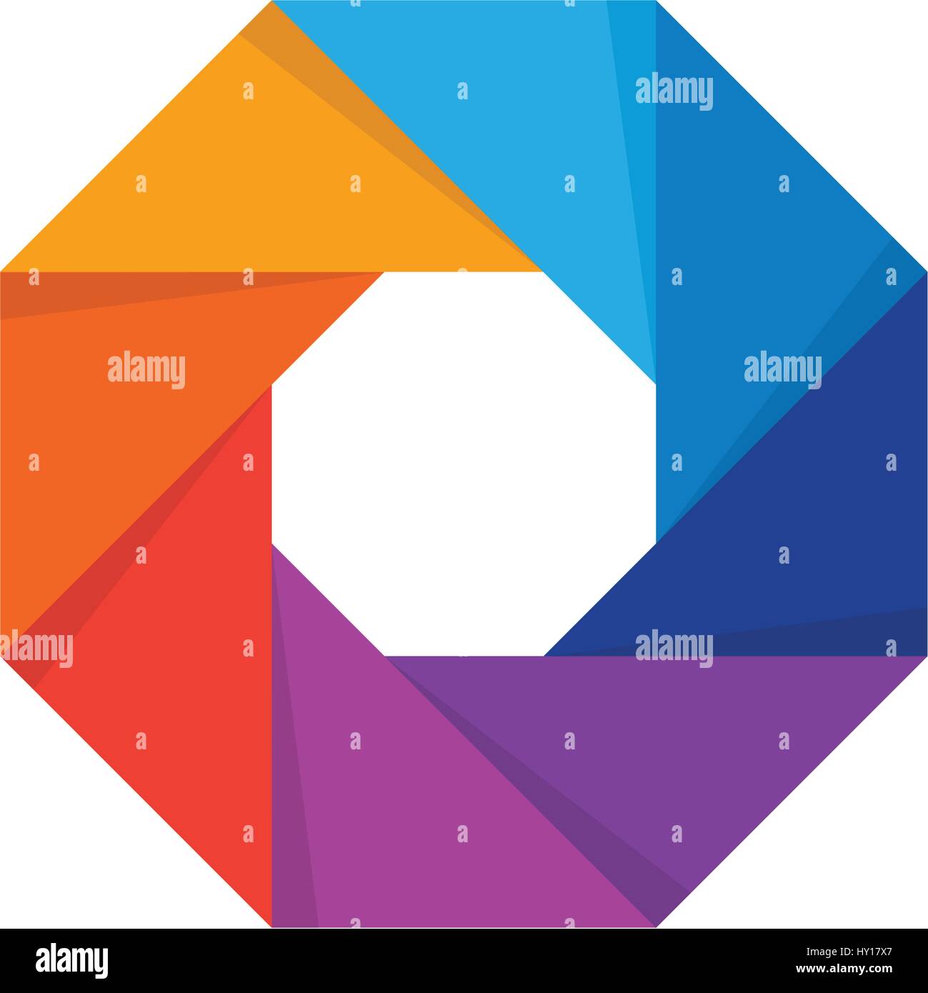 Abstract Colorful Hexagon Symbol Concept Stock Vector Image & Art - Alamy