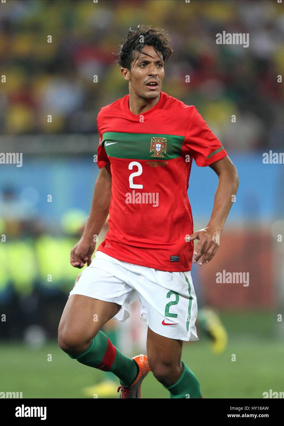 BRUNO ALVES PORTUGAL FC PORTO PORTUGAL & FC PORTO DURBAN STADIUM DURBAN SOUTH AFRICA 25 June 2010 Stock Photo