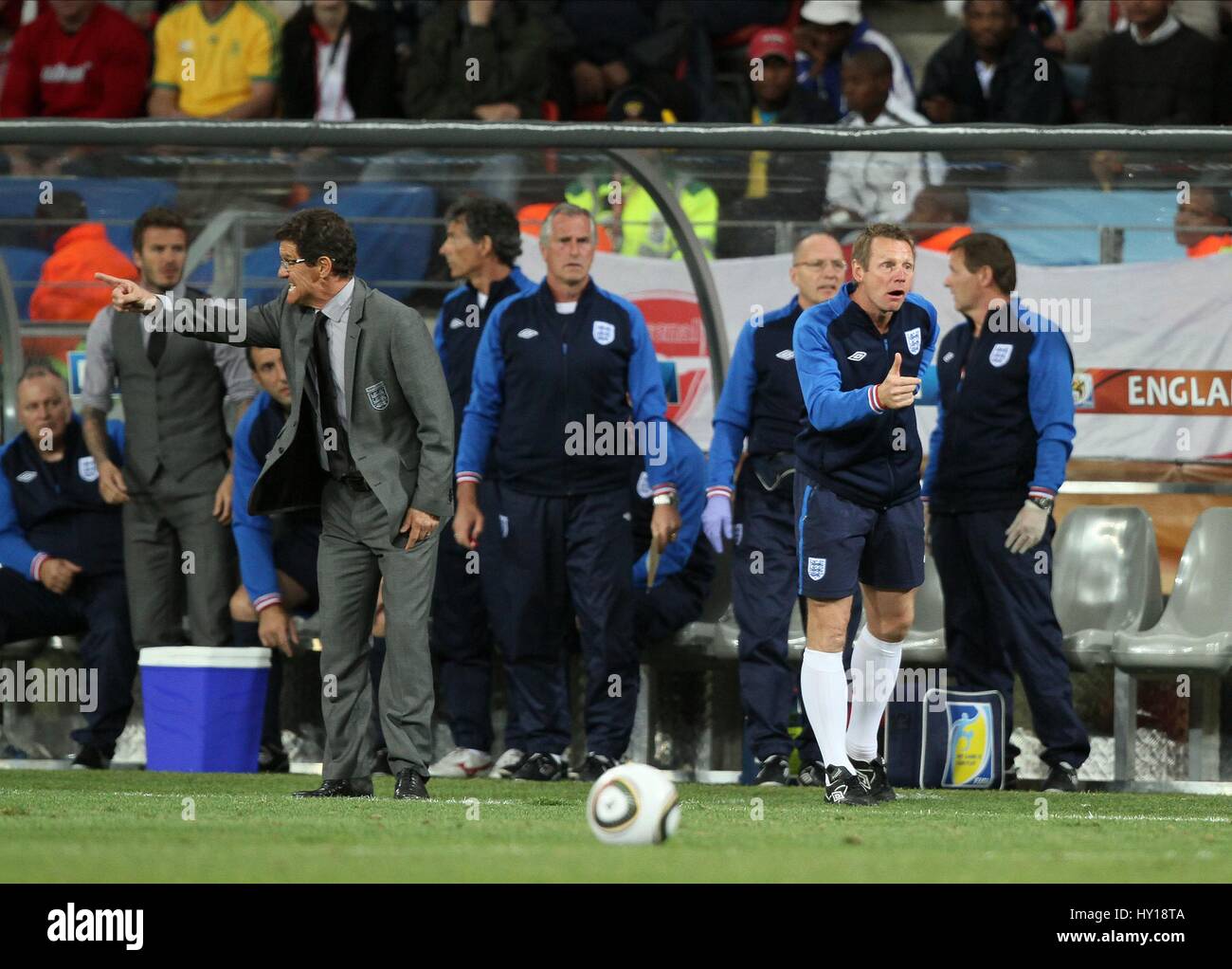 Fabio Capello Stuart Pearce Manager Coach England Football Manager Coa Nelson Mandela Bay Port Elizabeth South Africa 23 J Stock Photo Alamy