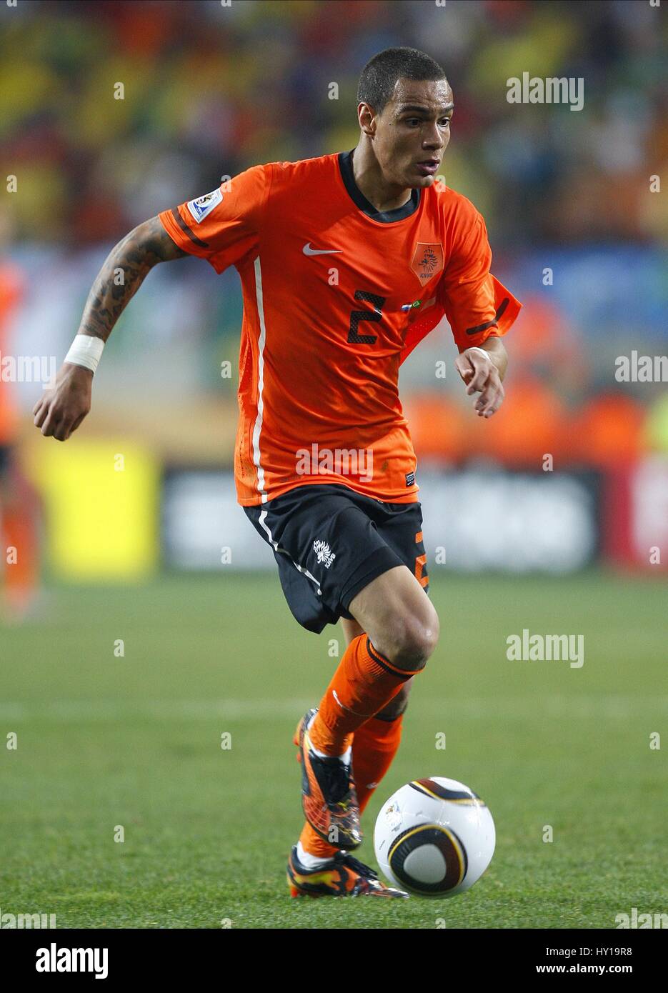 Gregory Van Der Wiel of the Netherlands during the 2010 FIFA