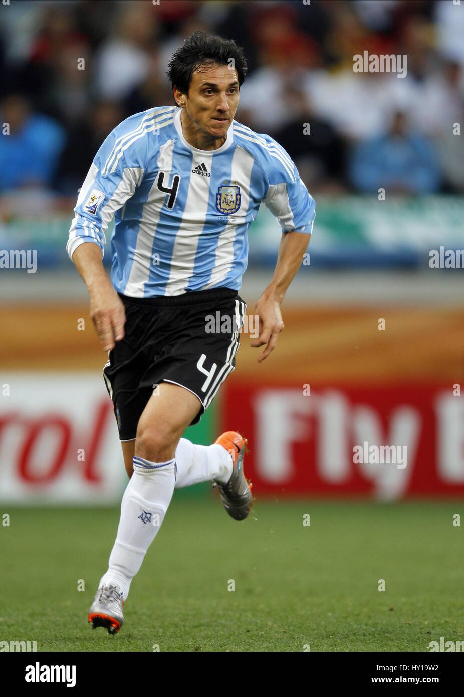 Nicolas Burdisso Argentina Inter Milan Argentina Inter Milan Green Point Stadium Cape Town South Africa 03 July 2010 Stock Photo Alamy
