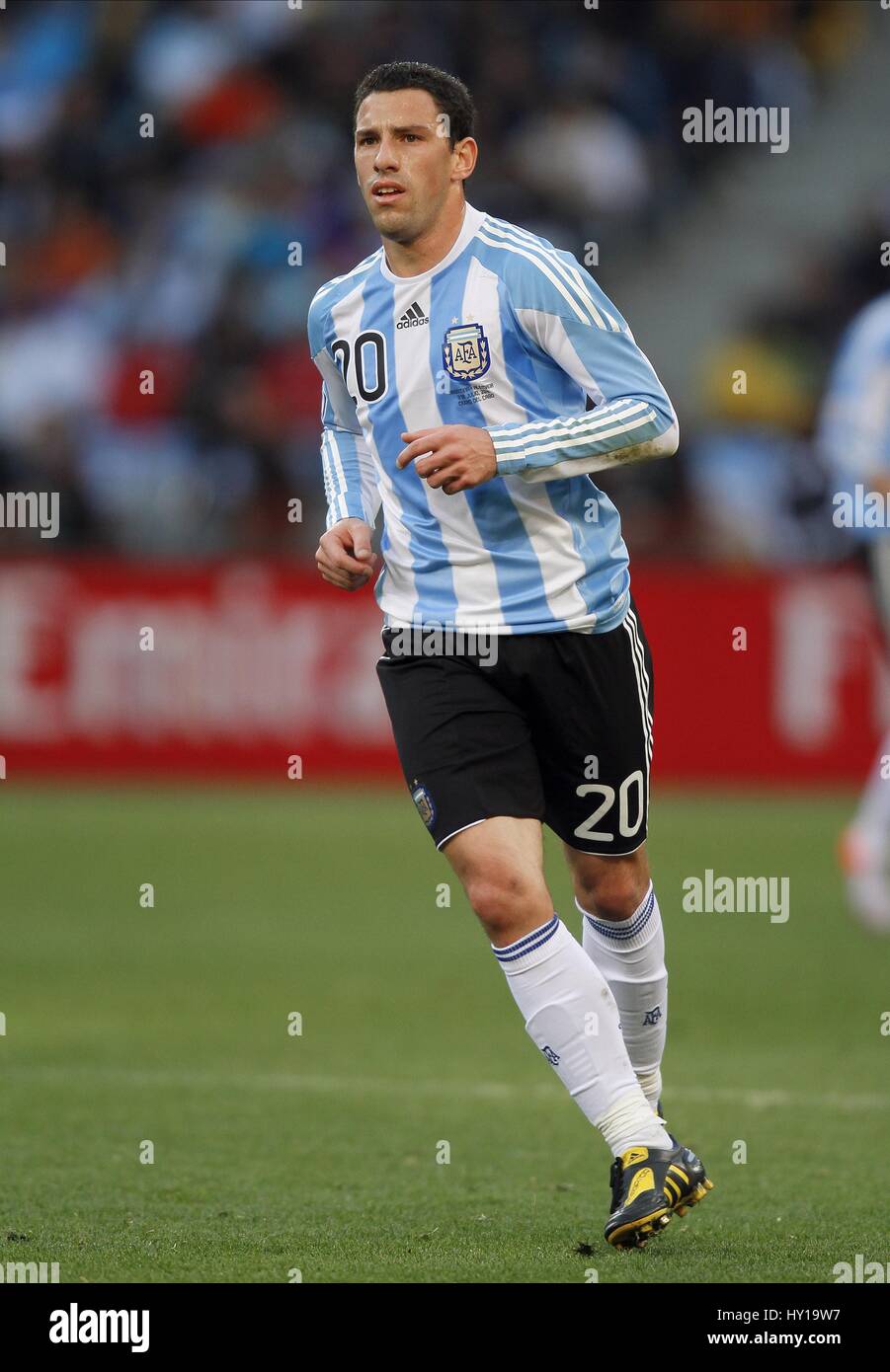 MAXI RODRIGUEZ ARGENTINA & LIVERPOOL FC ARGENTINA & LIVERPOOL FC GREEN POINT STADIUM CAPE TOWN SOUTH AFRICA 03 July 2010 Stock Photo