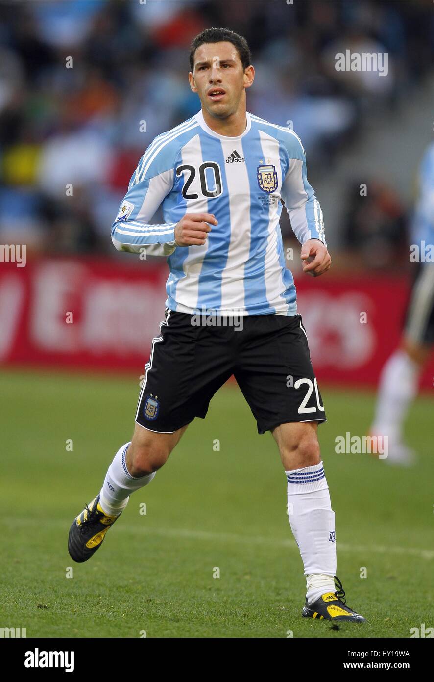 MAXI RODRIGUEZ ARGENTINA & LIVERPOOL FC ARGENTINA & LIVERPOOL FC GREEN POINT STADIUM CAPE TOWN SOUTH AFRICA 03 July 2010 Stock Photo