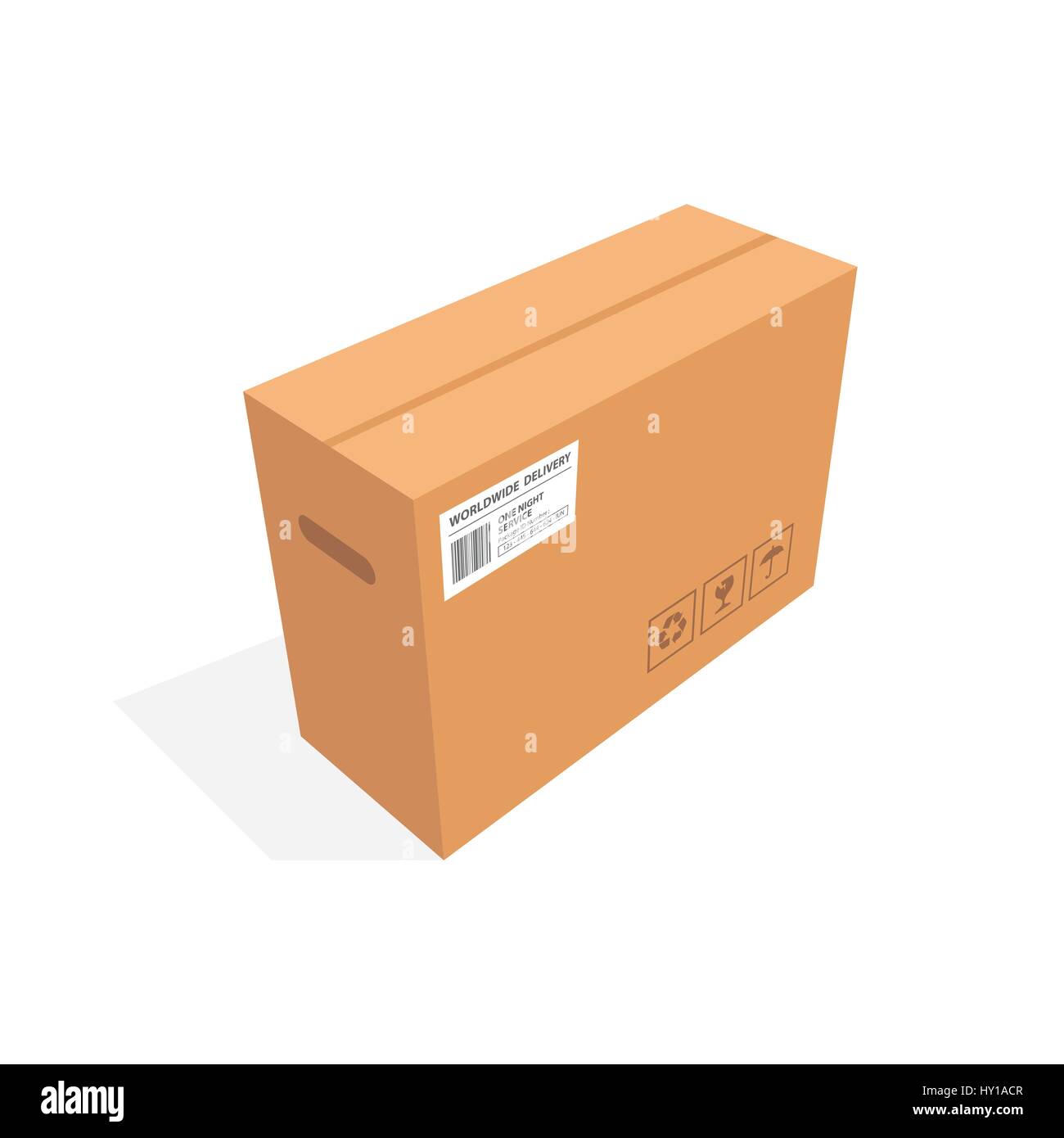 Isometric Box, cardboard design illustration Stock Vector Image & Art ...
