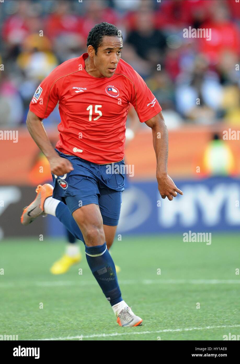JEAN BEAUSEJOUR CHILE & AMERICA CHILE & AMERICA MBOMBELA STADIUM  SOUTH AFRICA 16 June 2010 Stock Photo