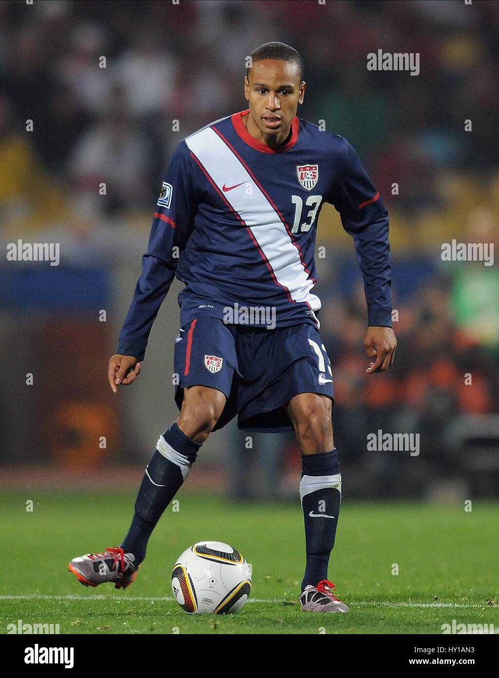 RICARDO CLARK USA EINTRACHT FRANKFURT USA EINTRACHT FRANKFURT ROYAL BAFOKENG STADIUM RUSTENBURG SOUTH AFRICA 12 June 2010 Stock Photo Alamy