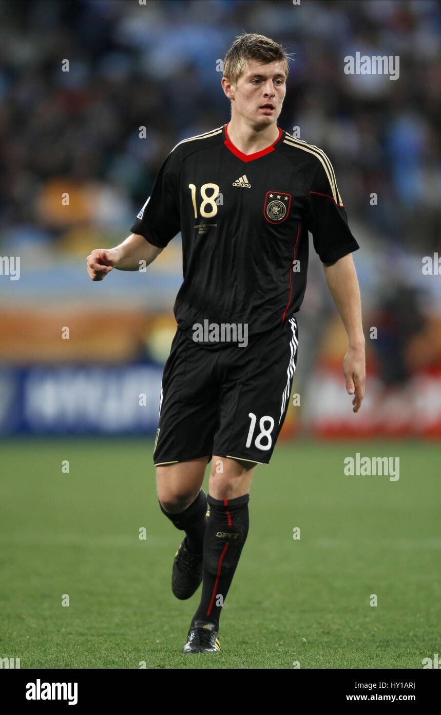TONI KROOS ARGENTINA V GERMANY GREEN POINT STADIUM CAPE TOWN SOUTH AFRICA 03 July 2010 Stock Photo