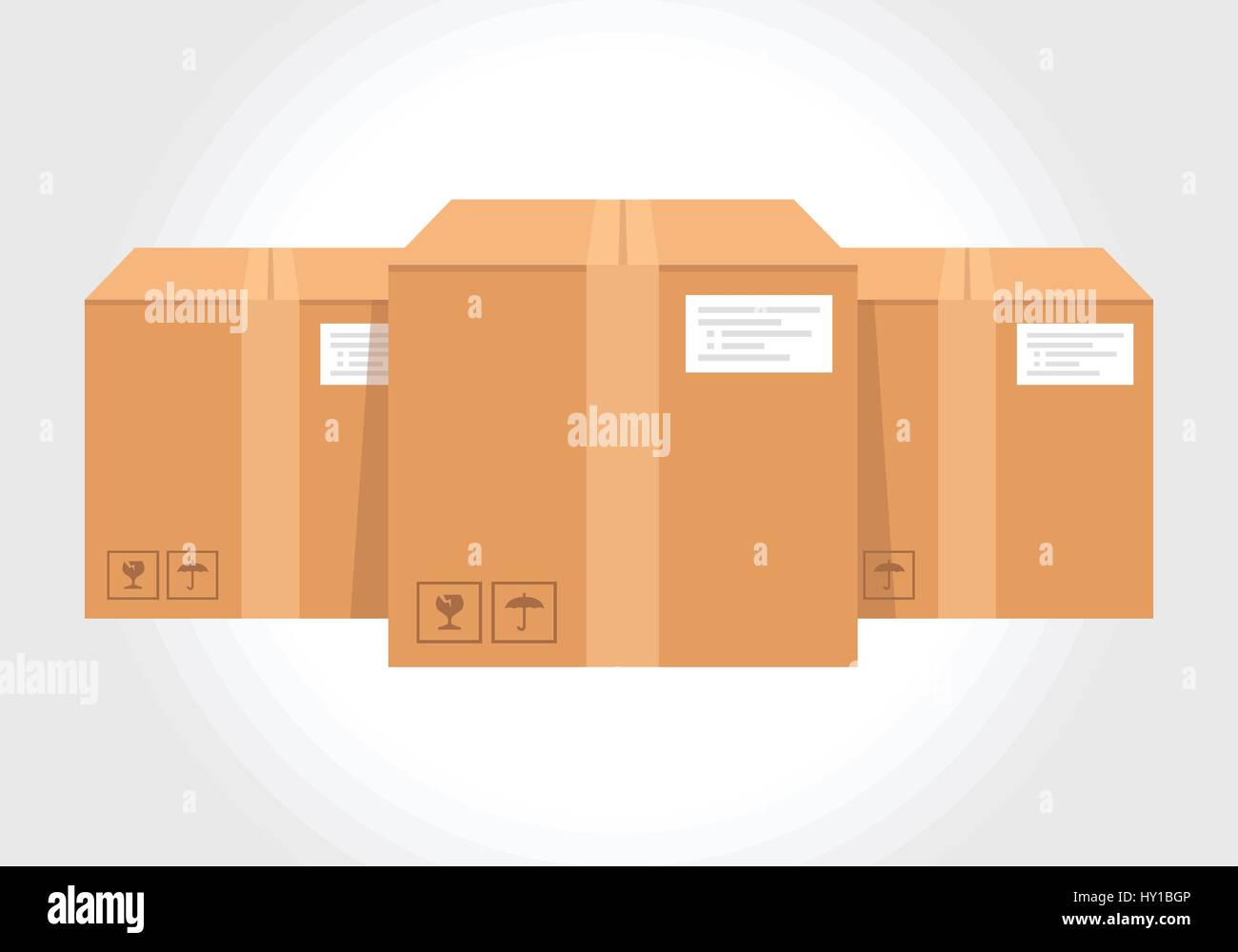 Isometric Box, cardboard design illustration Stock Vector Image & Art ...