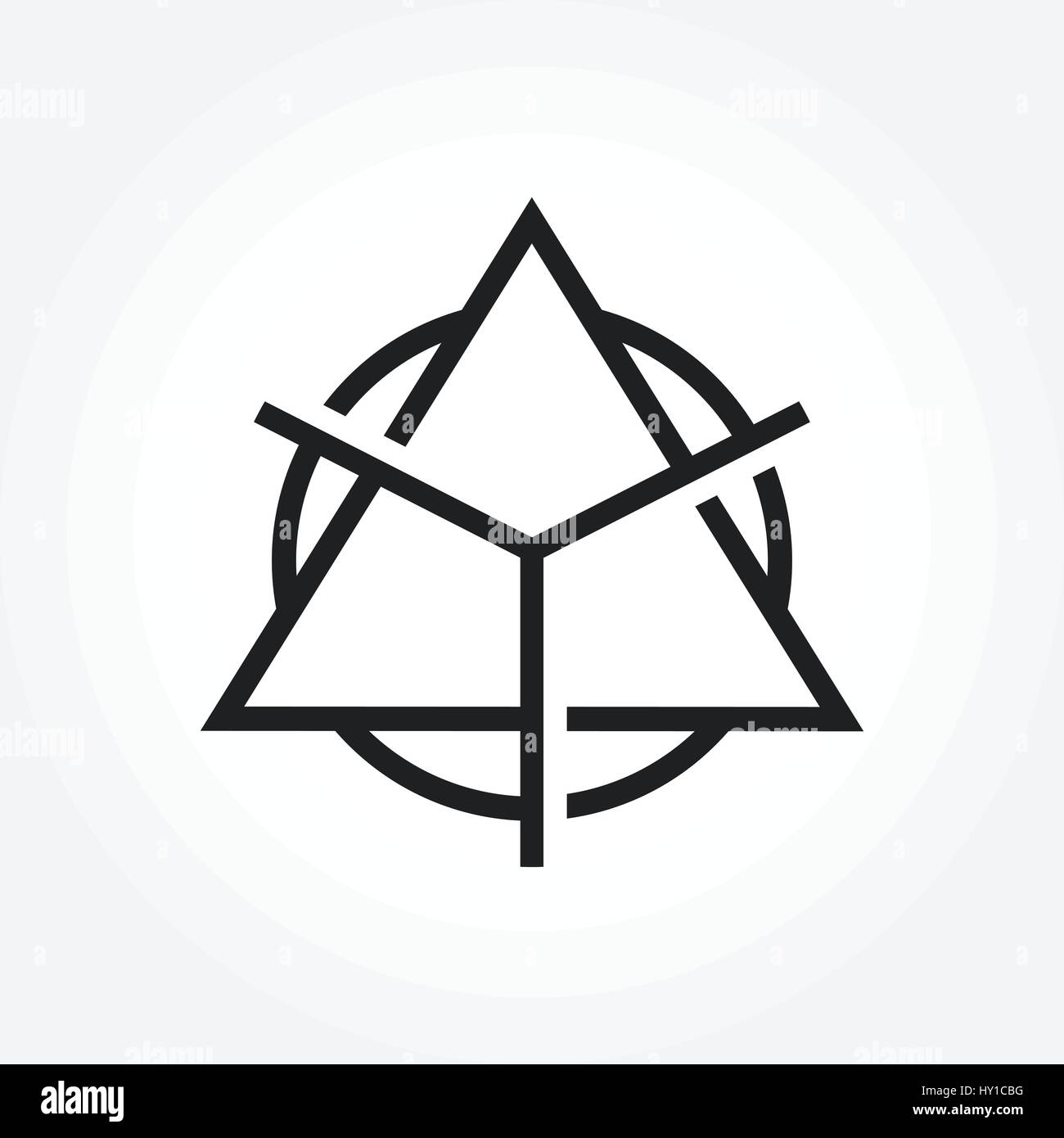Abstract Triangle Symbol, vector illustration Stock Vector
