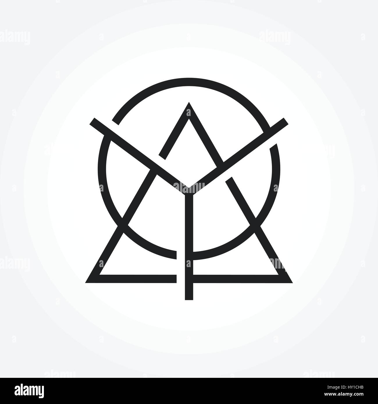 Abstract Triangle Symbol, vector illustration Stock Vector Image & Art