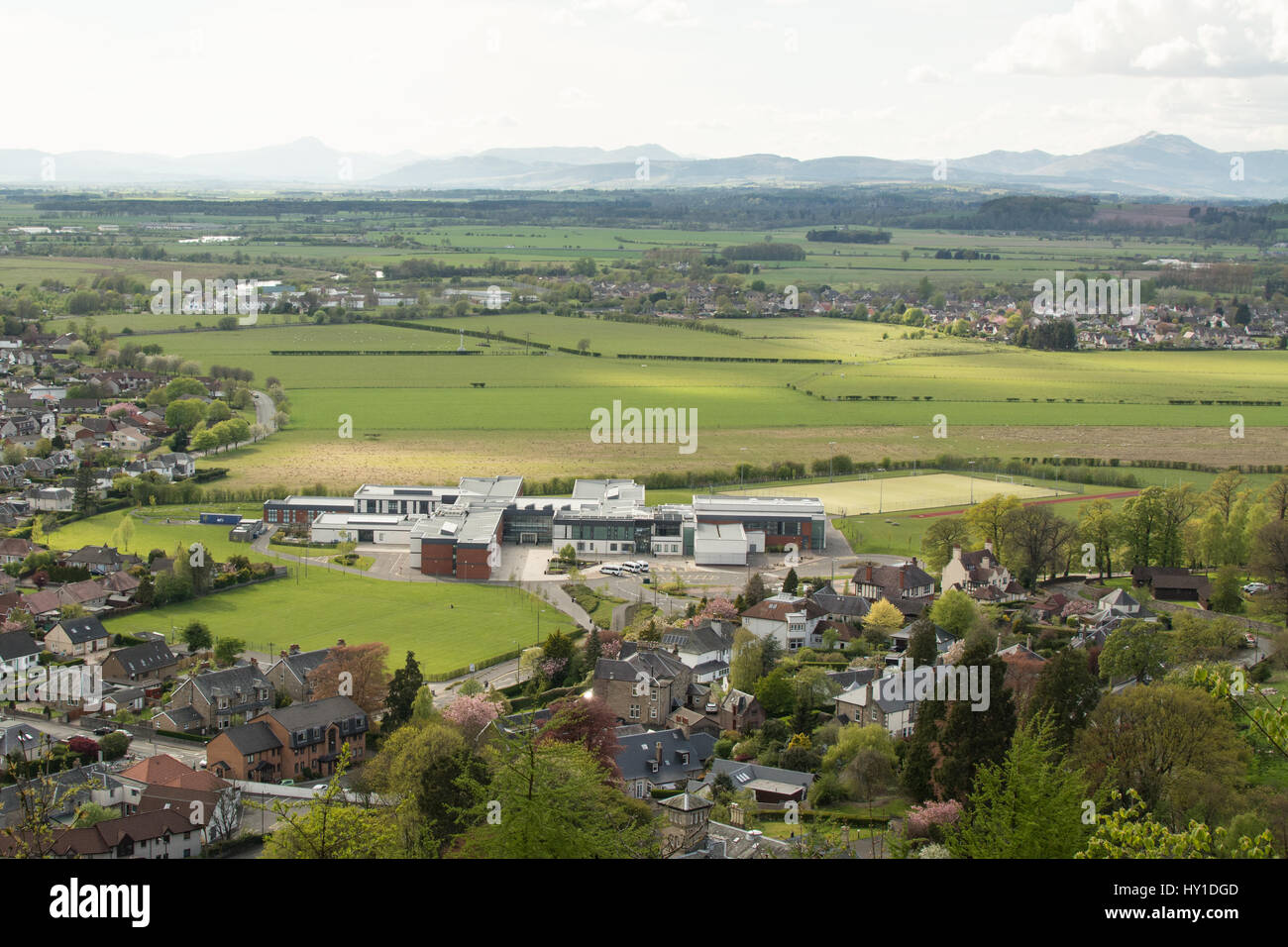 Wallace High School - a modern Comprehensive School - Stirling, Scotland, UK Stock Photo