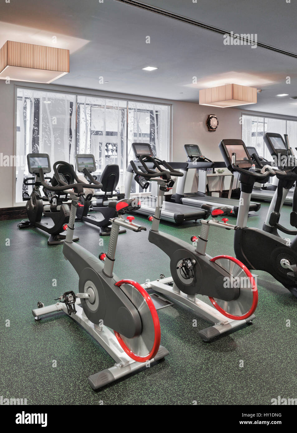 Fitness club. Health centre. fitness equipment. sports equipment. Gym. Healthy lifestyle Stock Photo