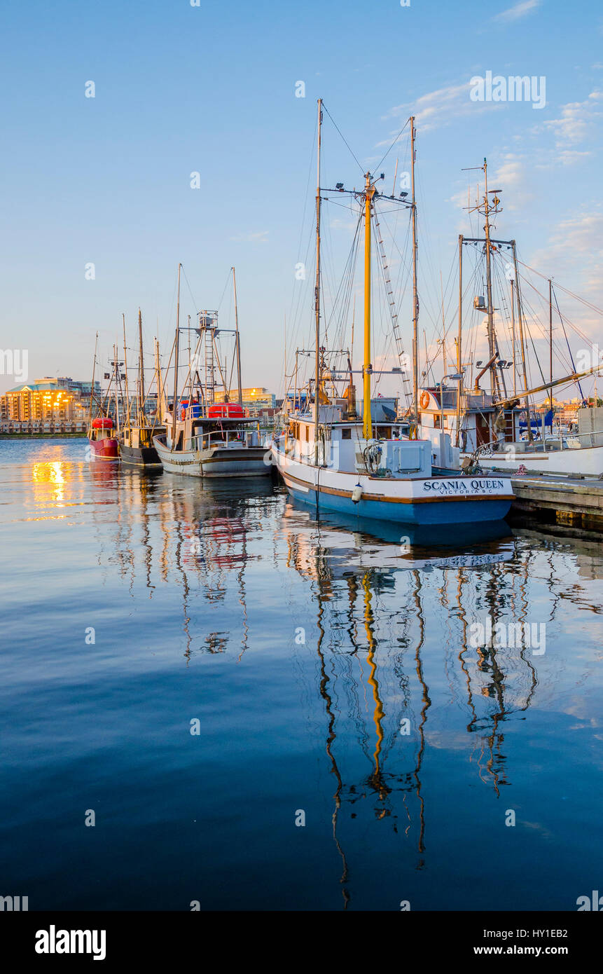 Victoria harbour boats hi-res stock photography and images - Alamy