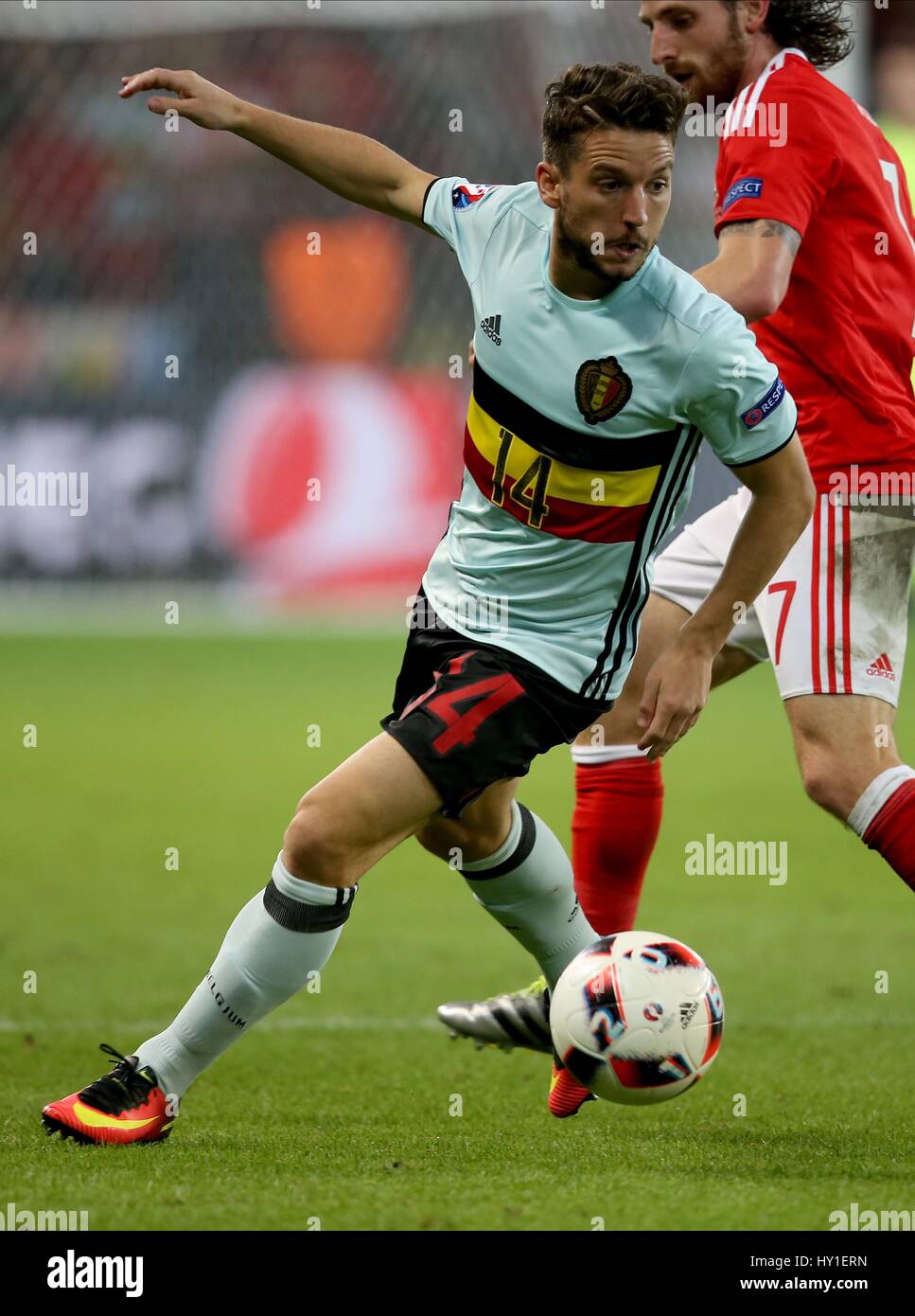 DRIES MERTENS BELGIUM STADE PIERRE-MAUROY LILLE FRANCE 01 July 2016 Stock Photo