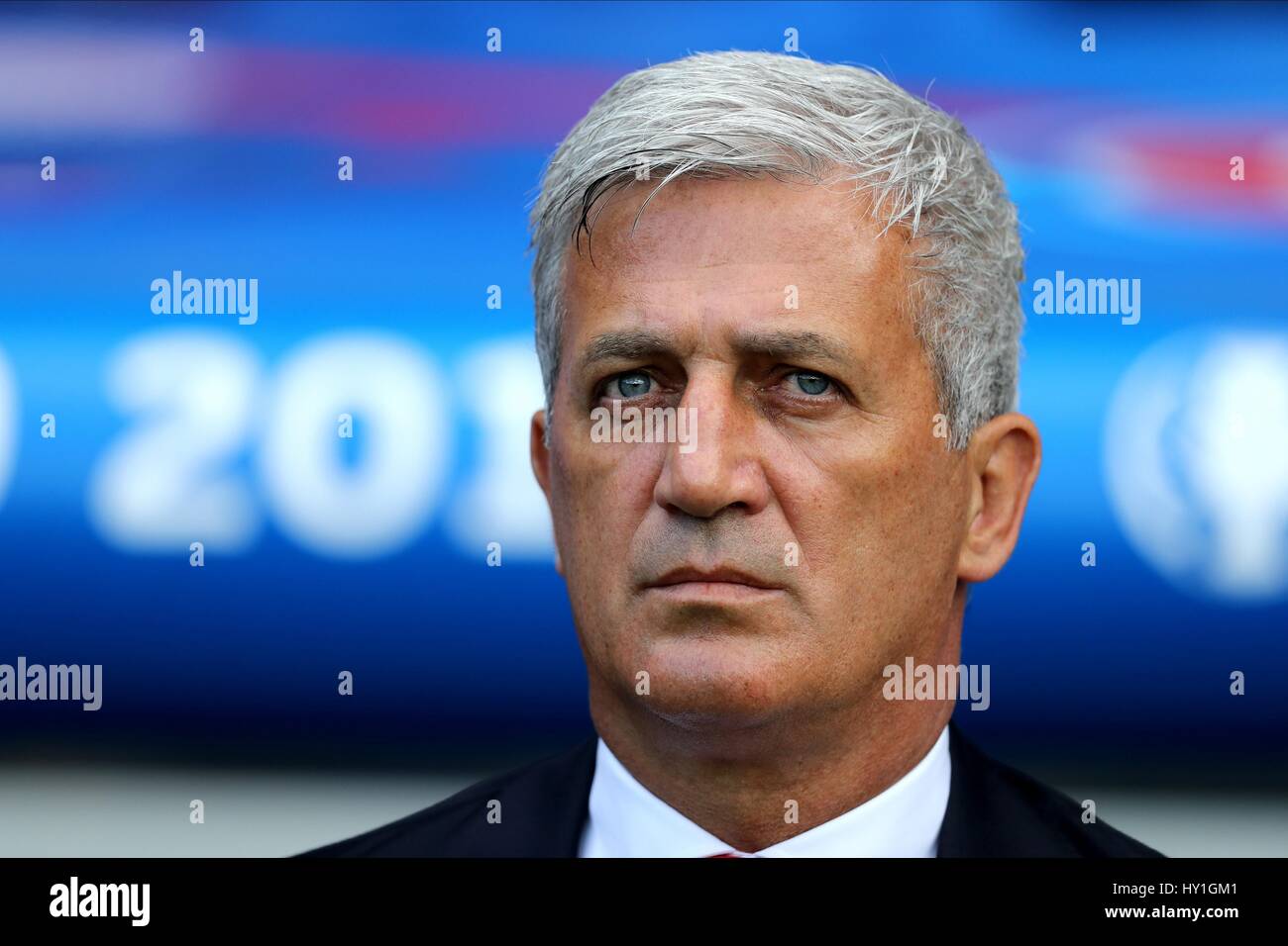 VLADIMIR PETKOVIC SWITZERLAND MANAGER PARC DES PRINCES PARIS FRANCE 15 June 2016 Stock Photo