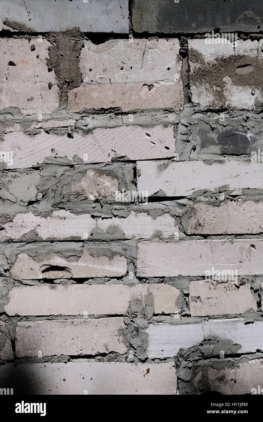 wall, repair, plaster, brick, defects, Stock Photo