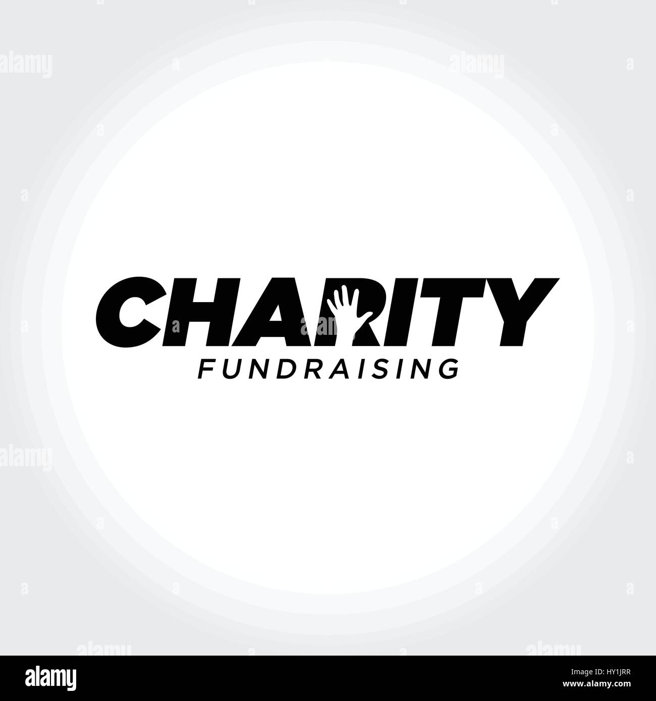 Helping People. Charity and Fundraising illustration Stock Vector