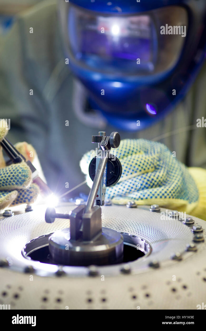 Factory worker welder, Brazil Stock Photo Alamy