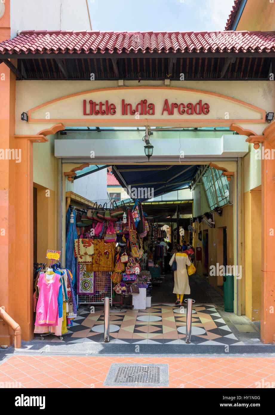 Entrance to the Little India Arcade shopping centre in Little India