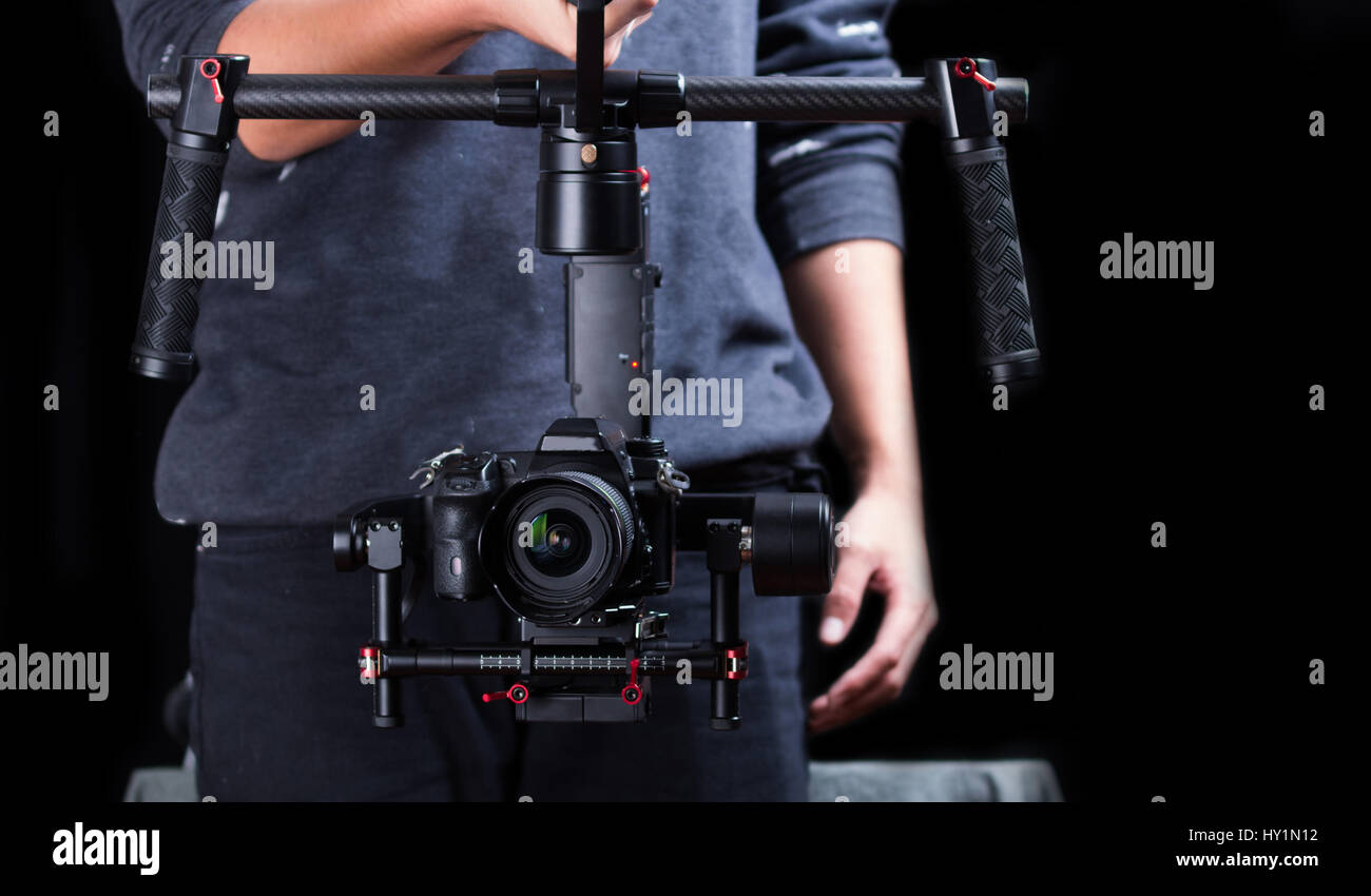 Hand held camera stabilizer Stock Photo Alamy