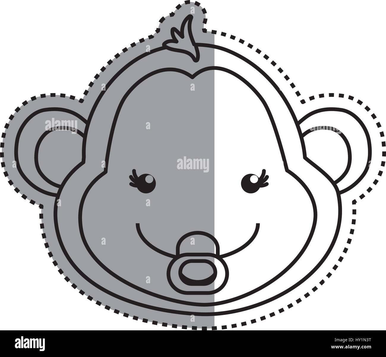 monkey cartoon drawing animal Stock Vector Image & Art - Alamy