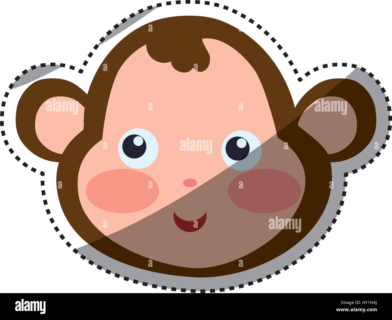 monkey cartoon drawing head Stock Vector Image & Art - Alamy