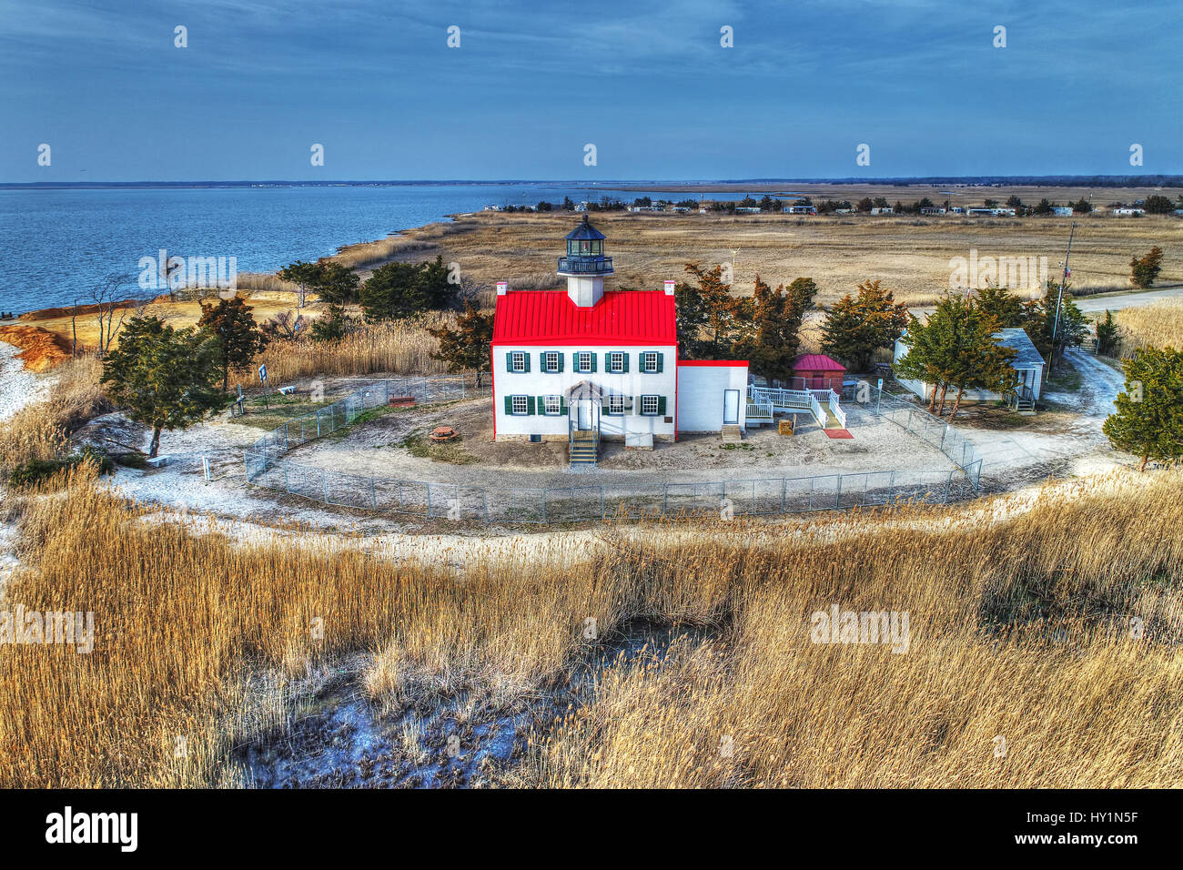 East Point Lighthouse Heislerville NJ Stock Photo Alamy