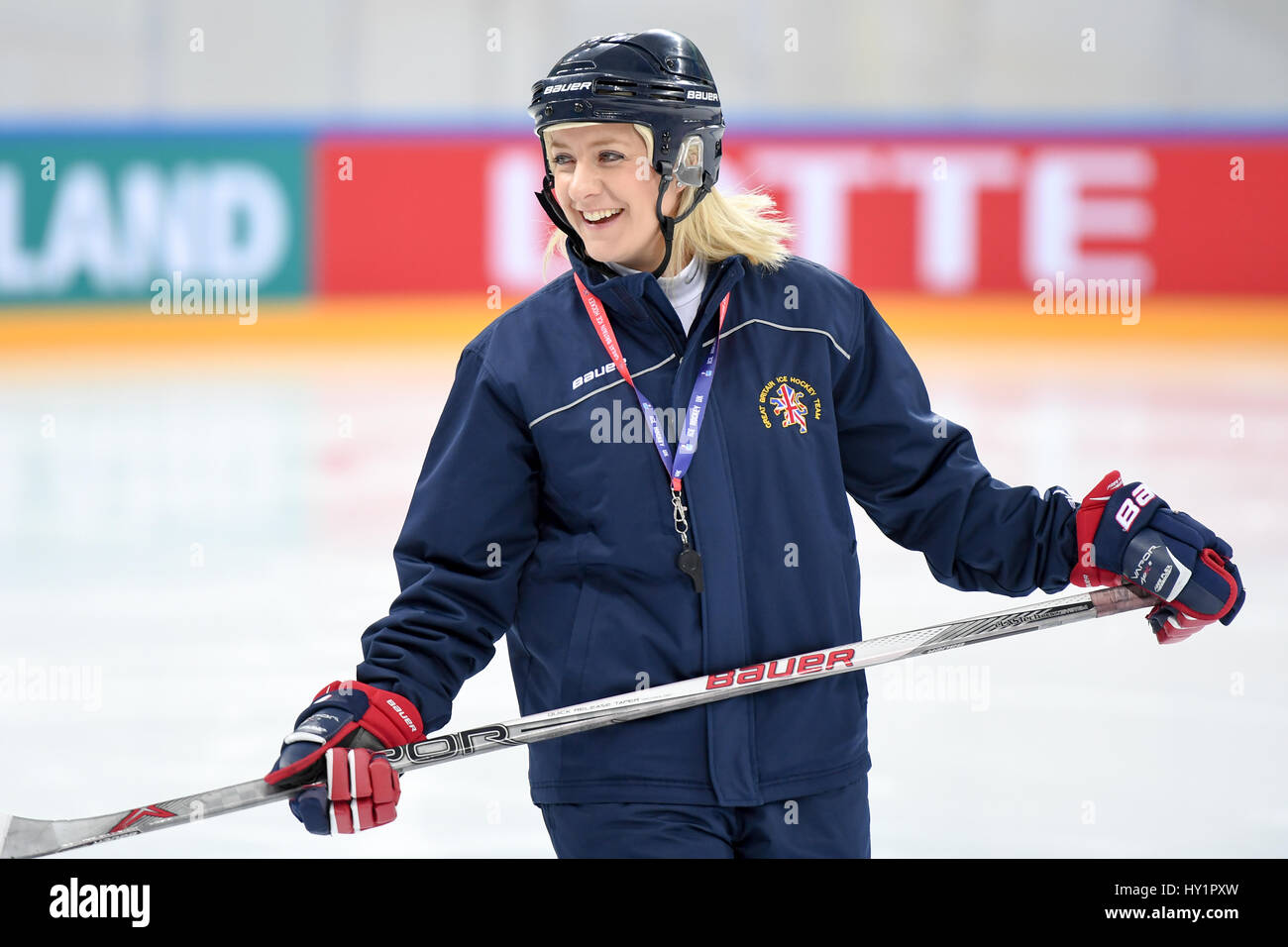 Cheryl Smith head coach of Great Britain women ice hockey team Stock Photo  - Alamy