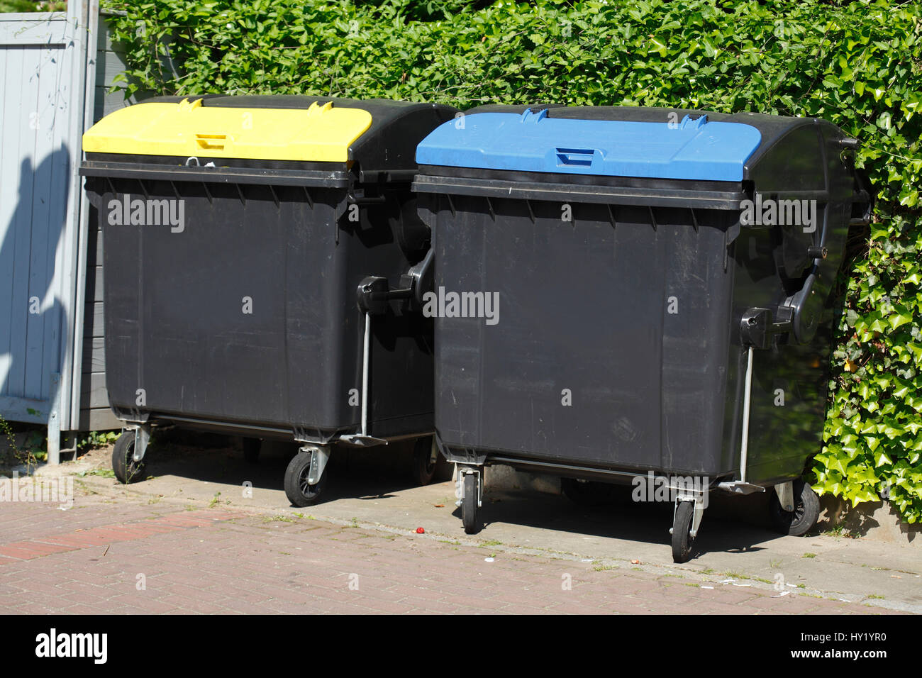 Recycling Bins, Bremen, Germany Stock Photo - Alamy