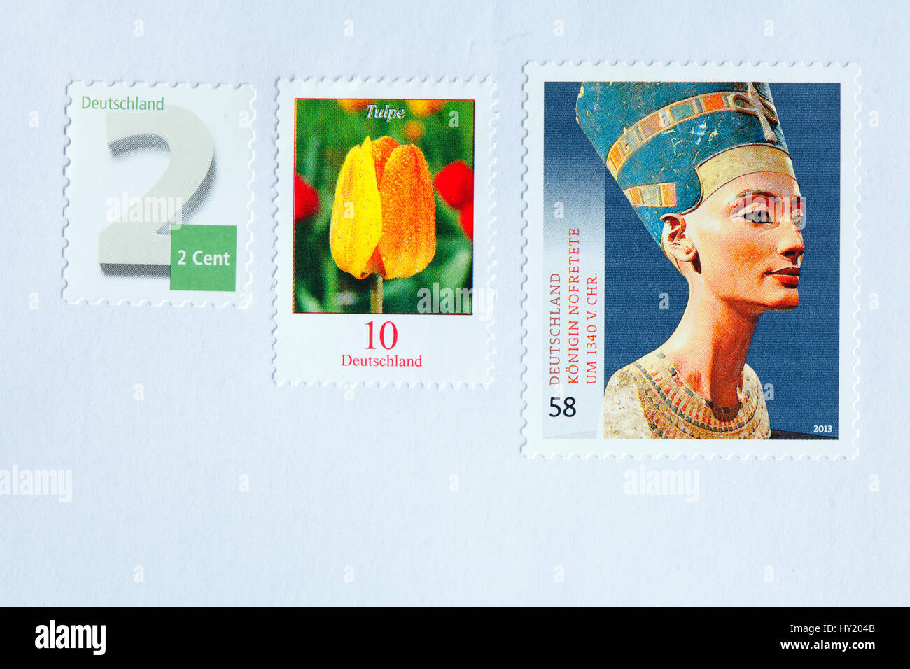 German Stamps Stock Photo