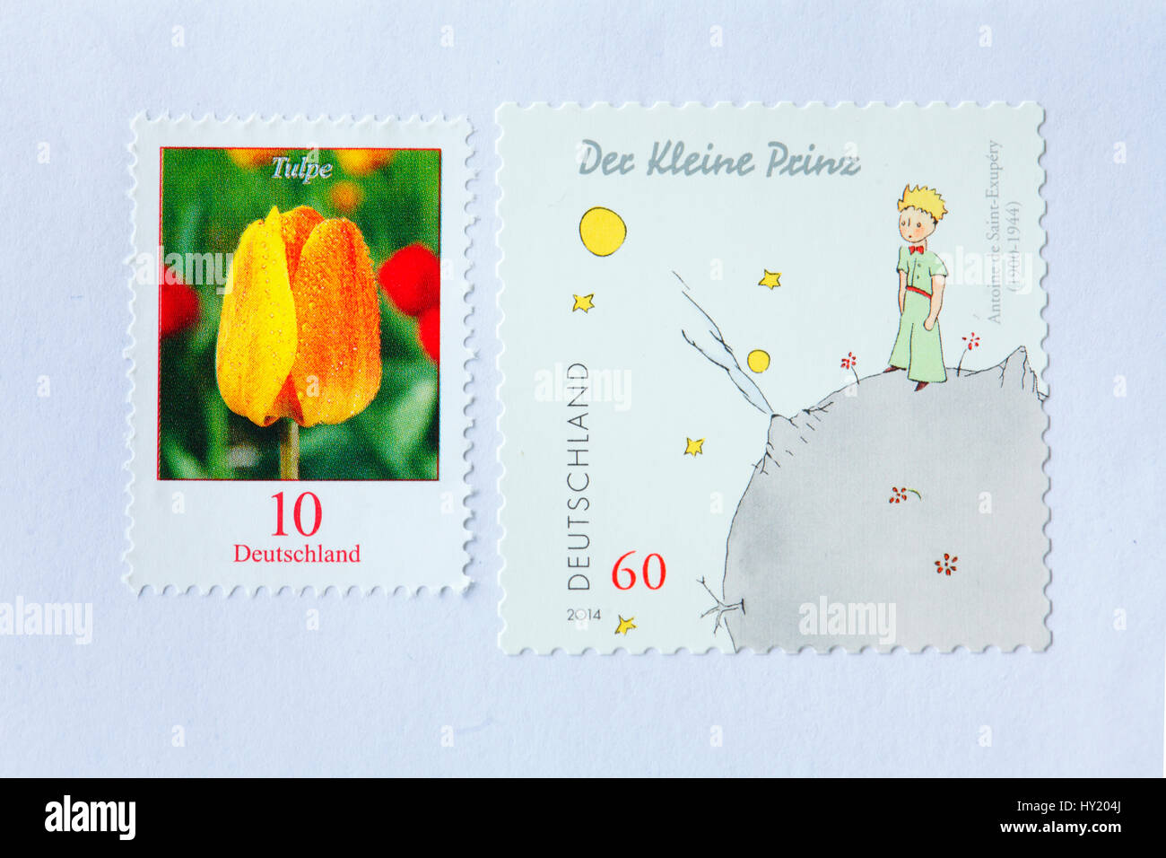 German Stamps Stock Photo