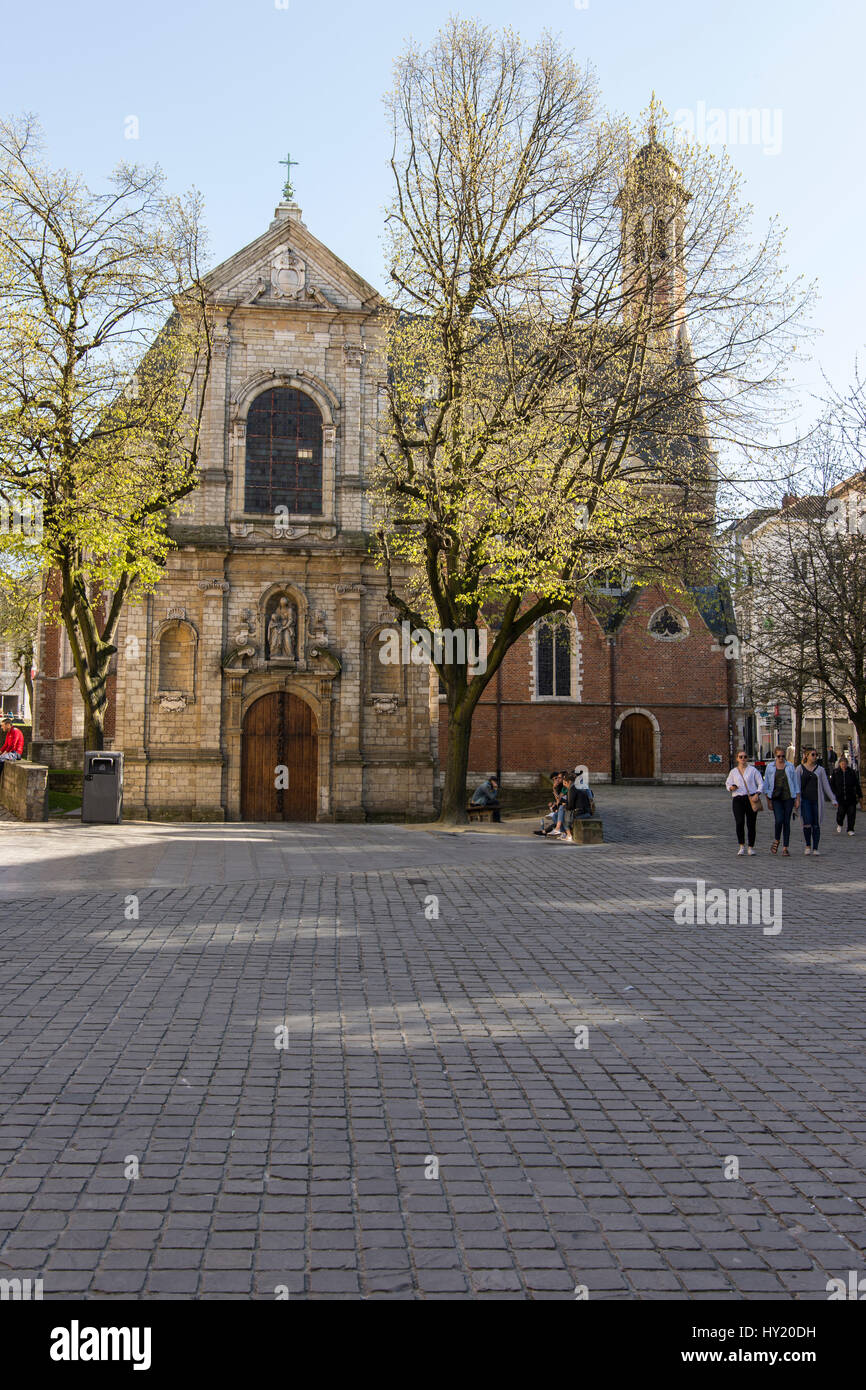 The Saint Marie-Madeleine church in Brussels Stock Photo