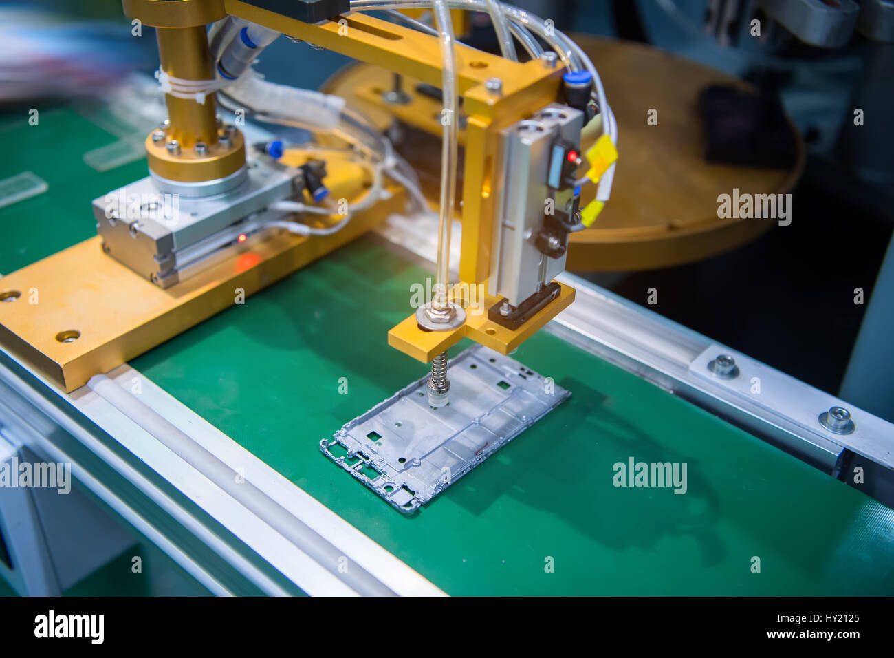 mobile industrial manufacture factory,Smart industry 4.0 concept. Stock Photo