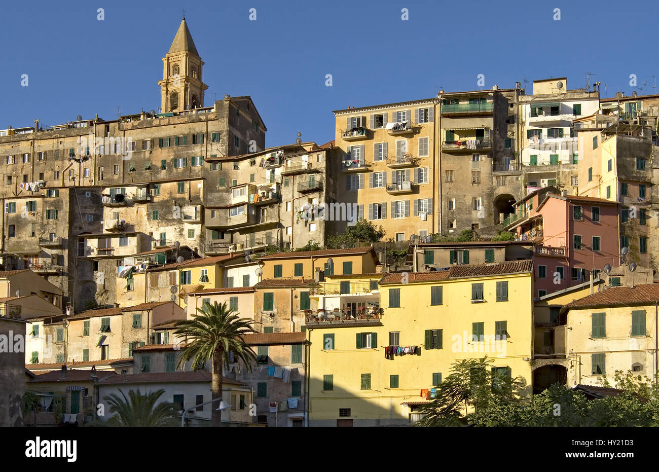 Old Town Of Ventimiglia A Popular Tourist Destination Near The Southern 