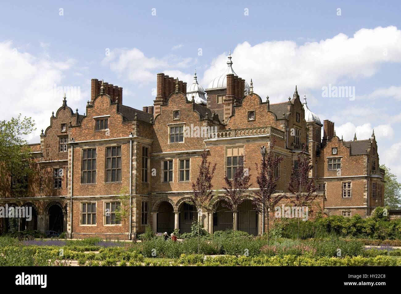 Aston Hall in Birmingham is a Jacobean-style mansion in Aston, Birmingham, England. Construction commenced in April 1618 and Sir Thomas Holte moved in Stock Photo