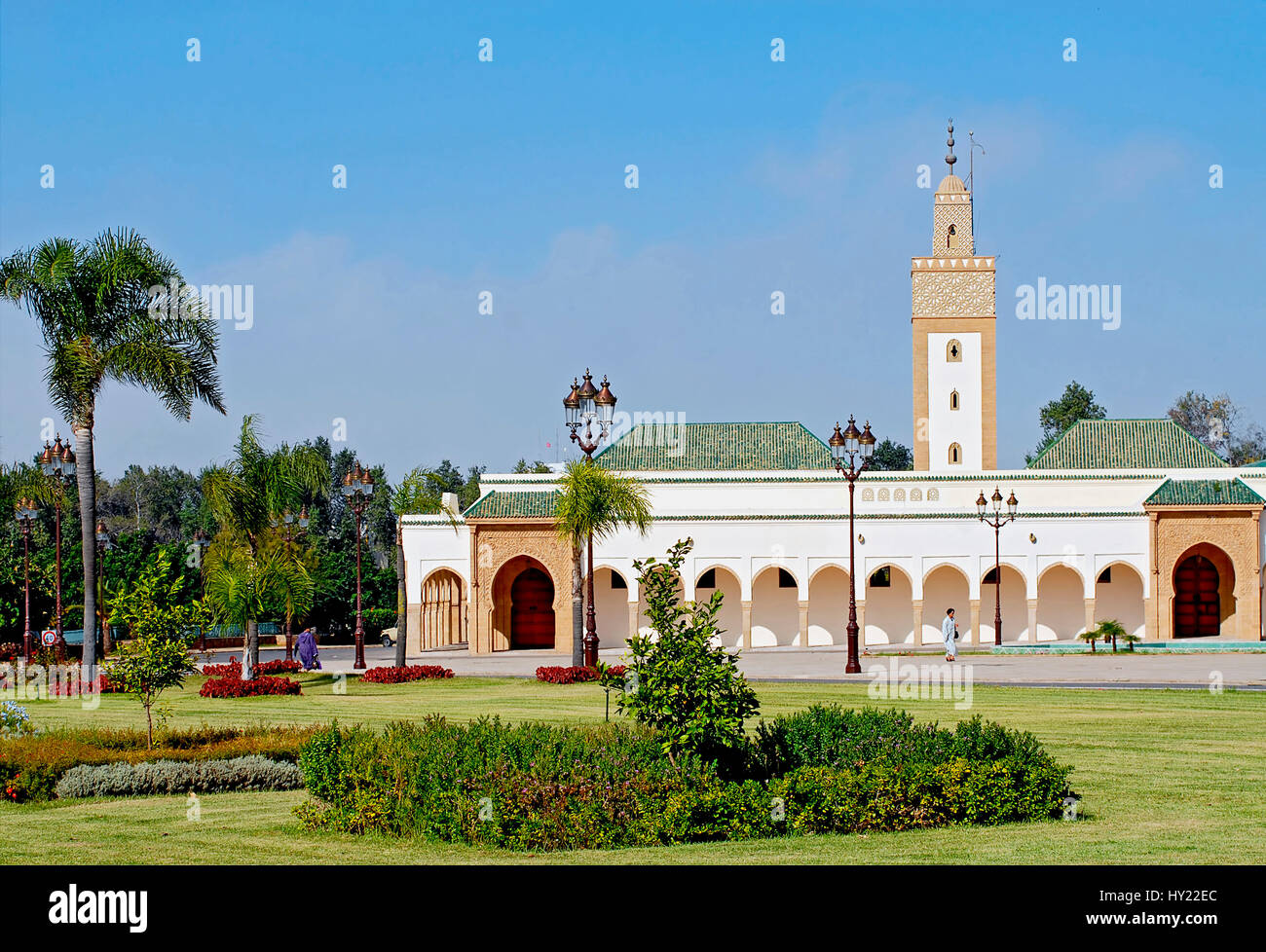 Image of the Mosque at the Kings Palace in Rabat, Morocco. Stock Photo