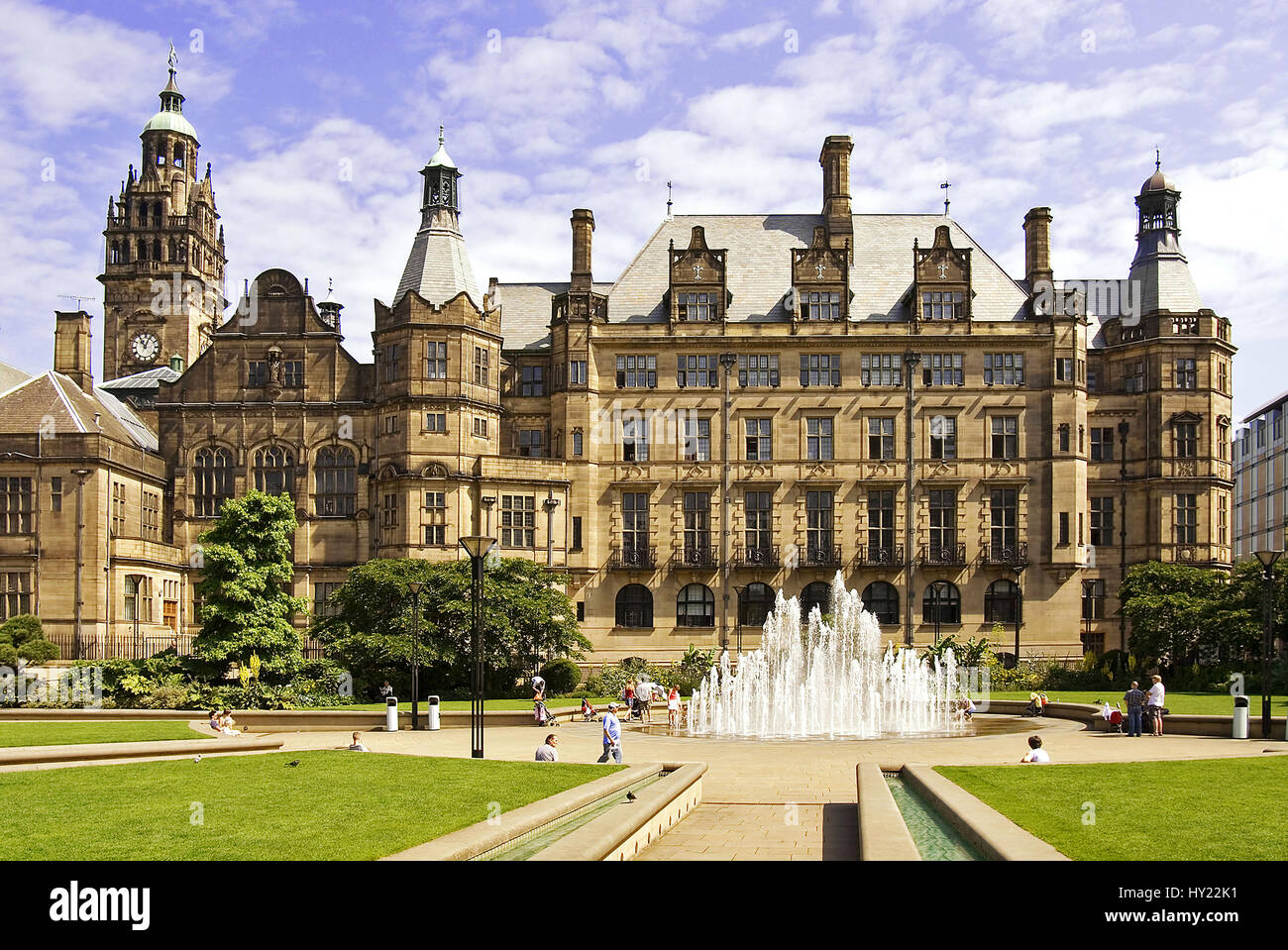 Das Rathaus, die Sheffield Town Hall in Mittelengland Stock Photo Alamy