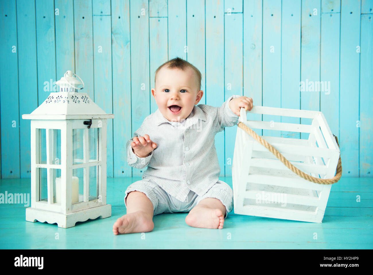 Portrait of happy joyful beautiful little boy Stock Photo - Alamy