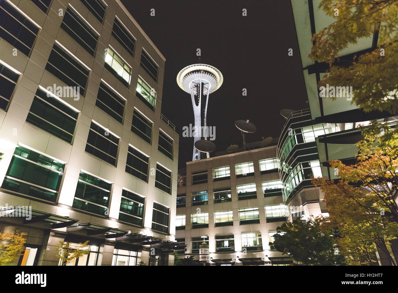 Seattle Space Needle in downtown Seattle, Washington, USA. Stock Photo