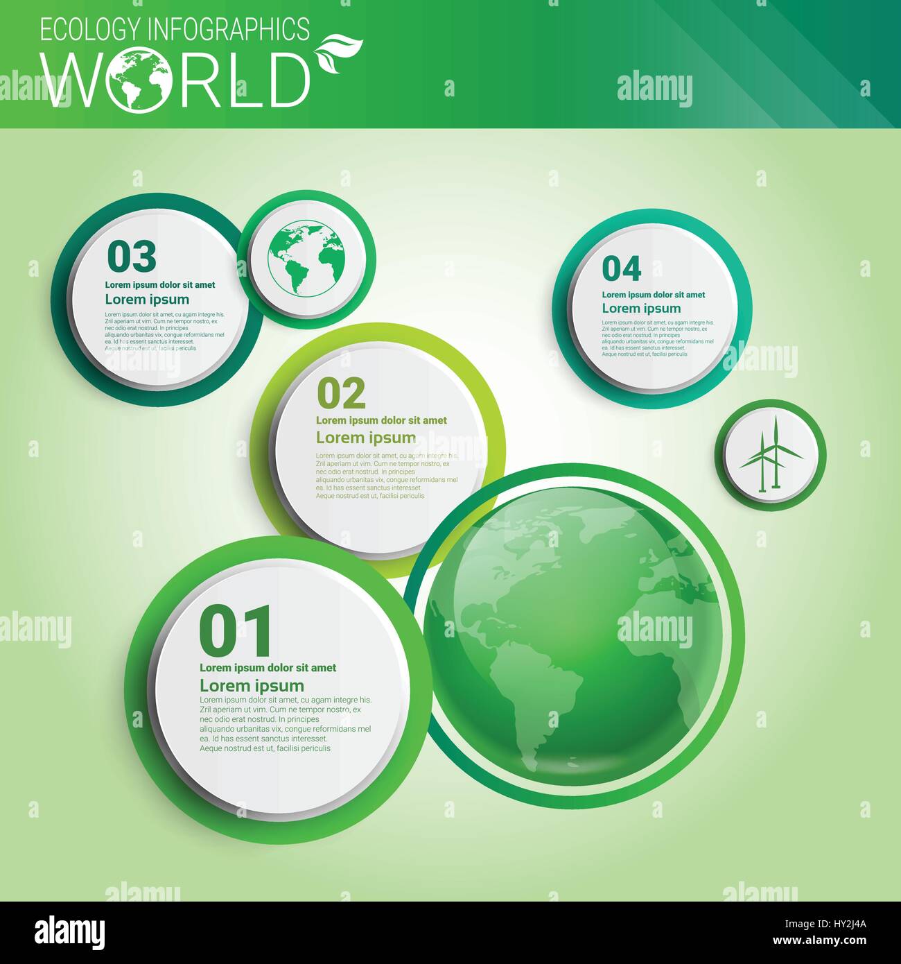World Environment Protection World Environmental Protection Green Energy Ecology Infographics Banner ...