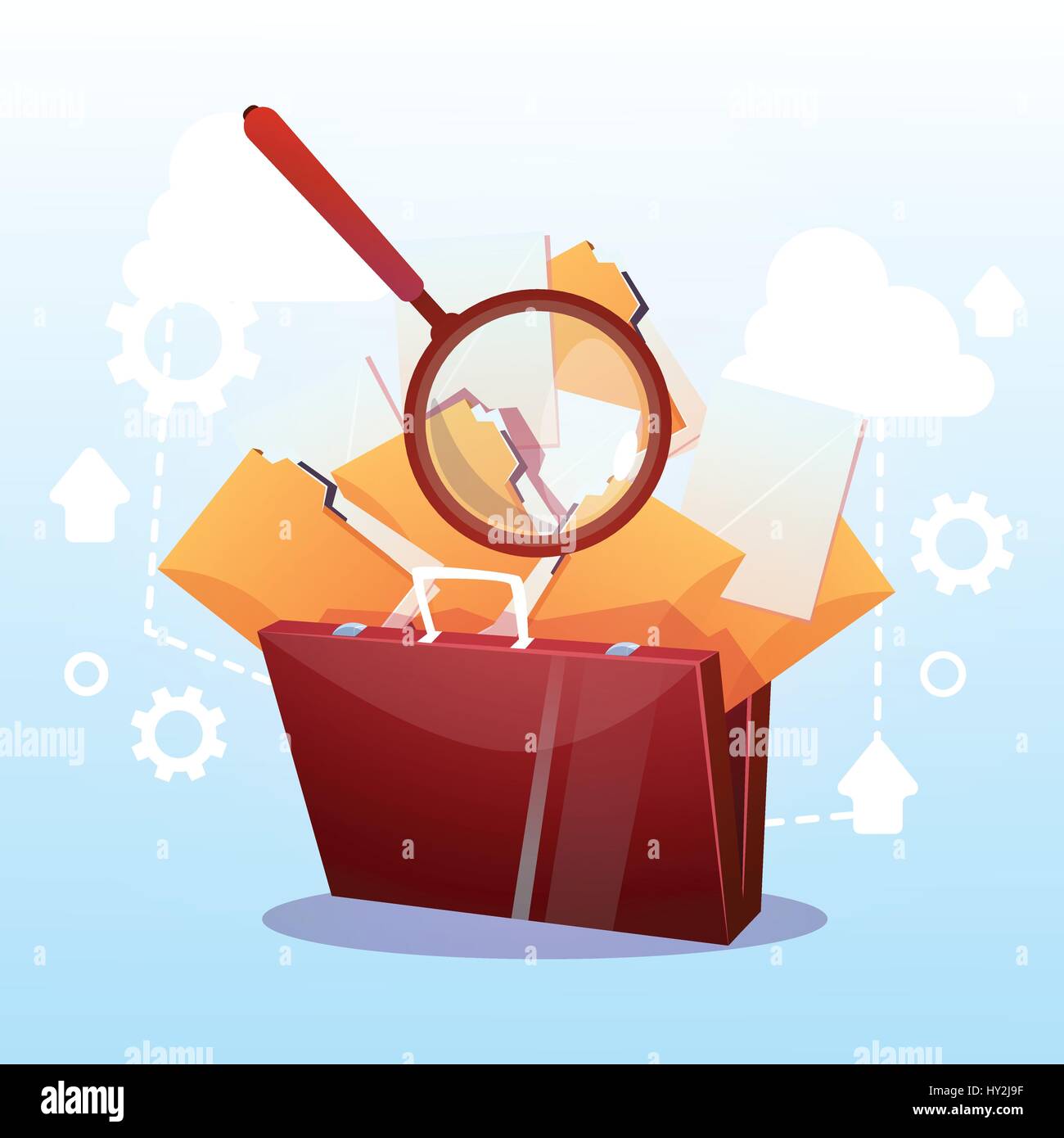 Paperwork search Stock Vector Images Alamy
