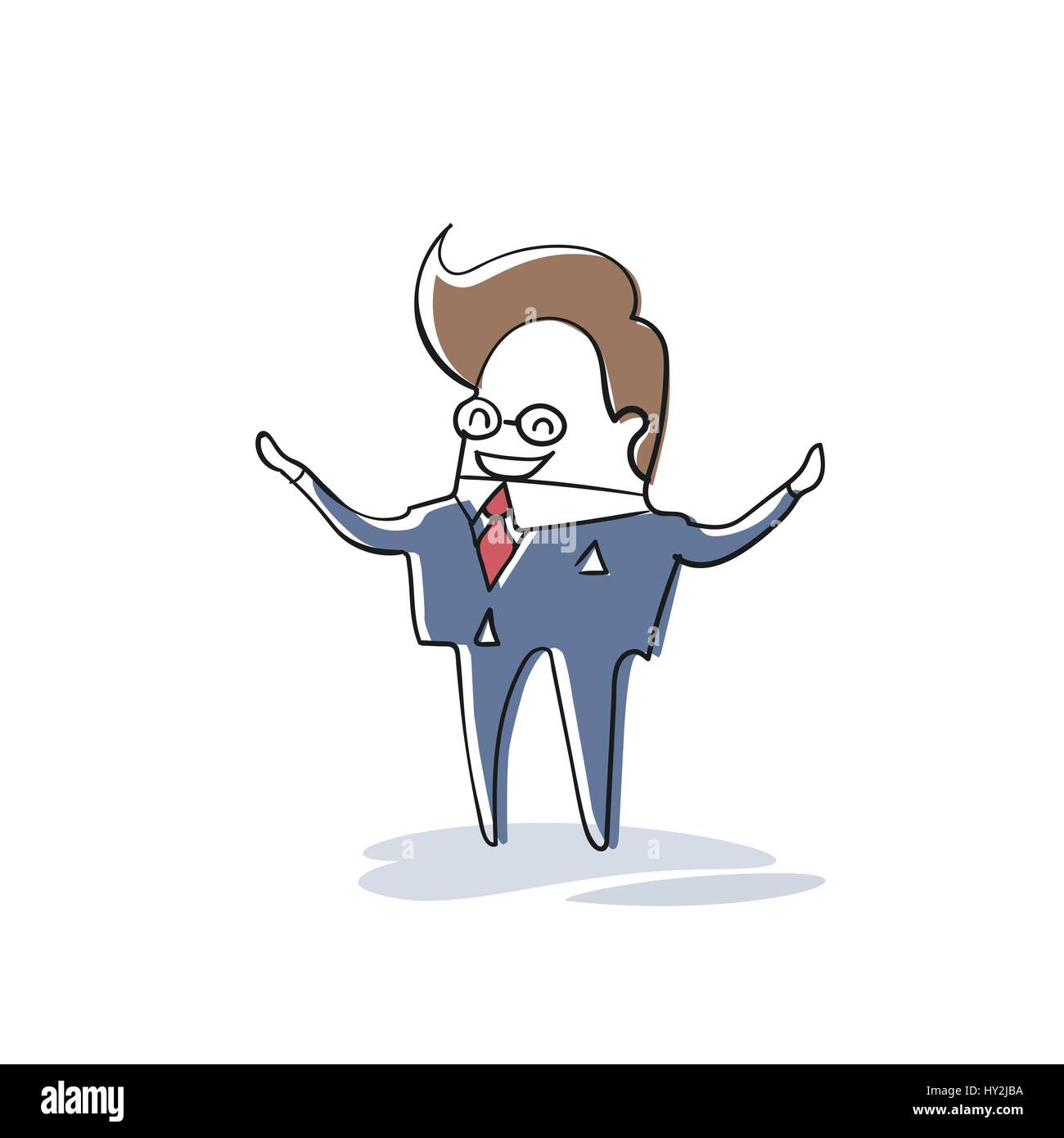 Business Man Human Resources, Businessman Cartoon Character Full Length  Stock Vector Image & Art - Alamy